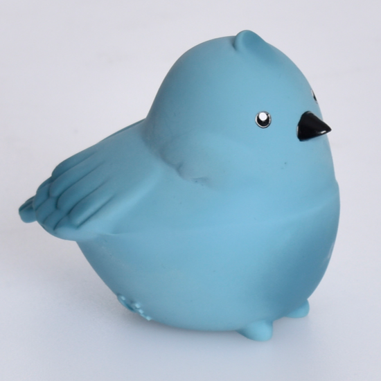Bird Natural Rubber Teether, Rattle & Bath Toy