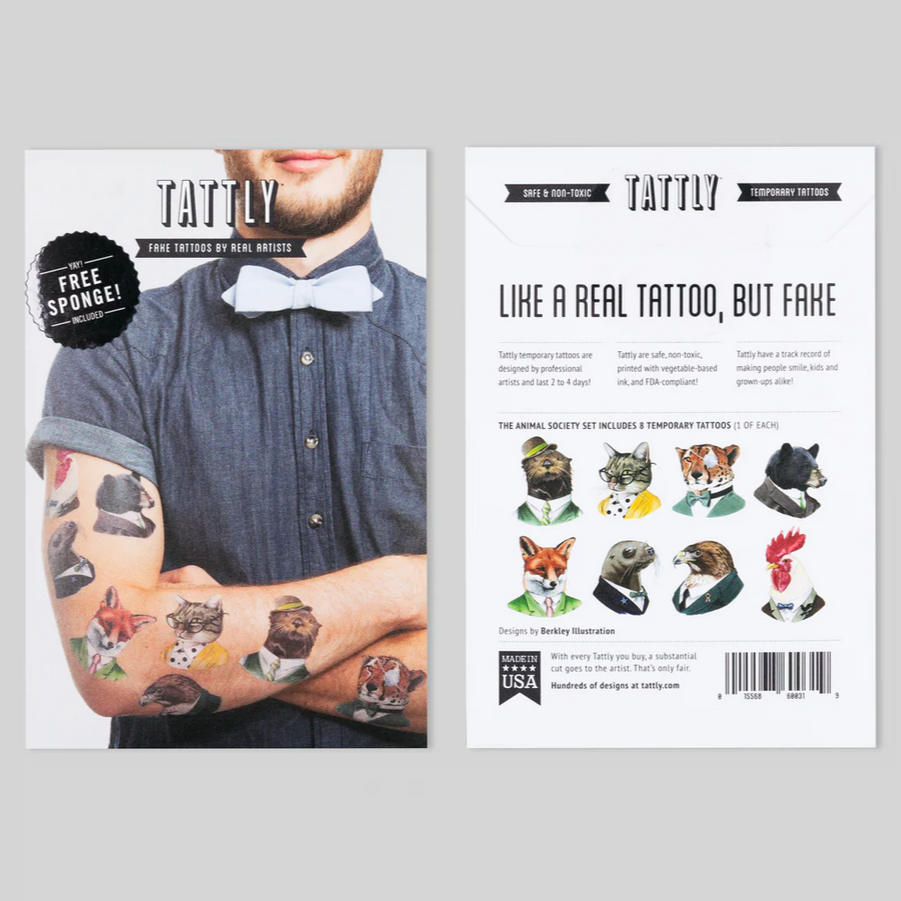Animal Society Tattoo Set