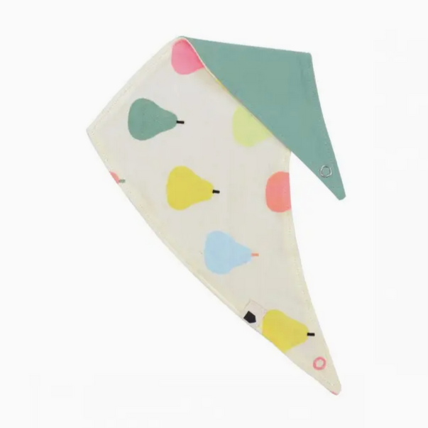 Bandana Bib -multicolor pears