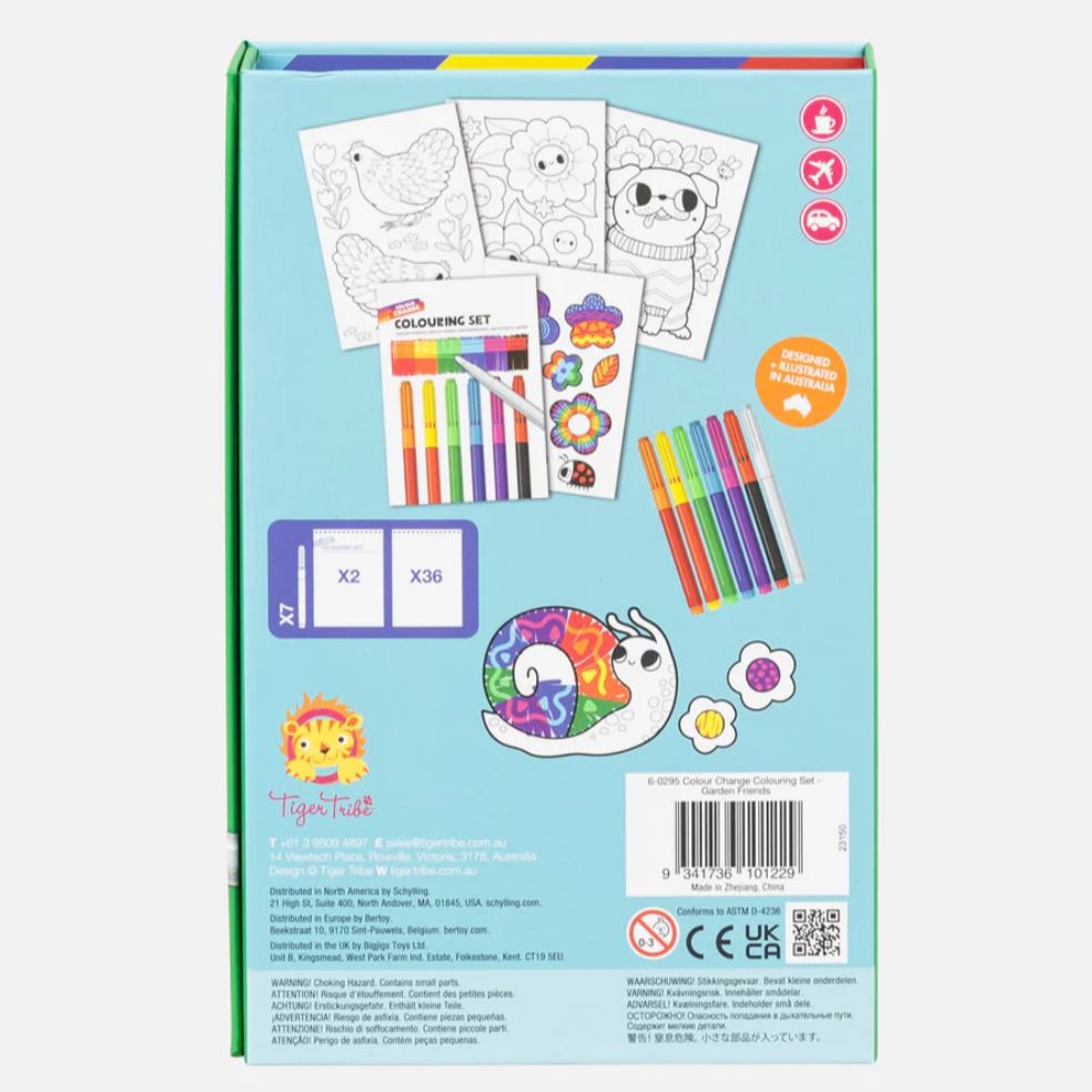 Color Change Coloring Set - Garden Friends