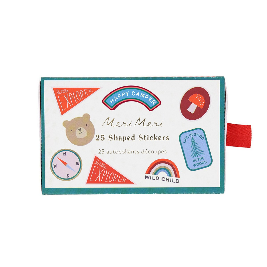 Camping Adventure Shaped Stickers