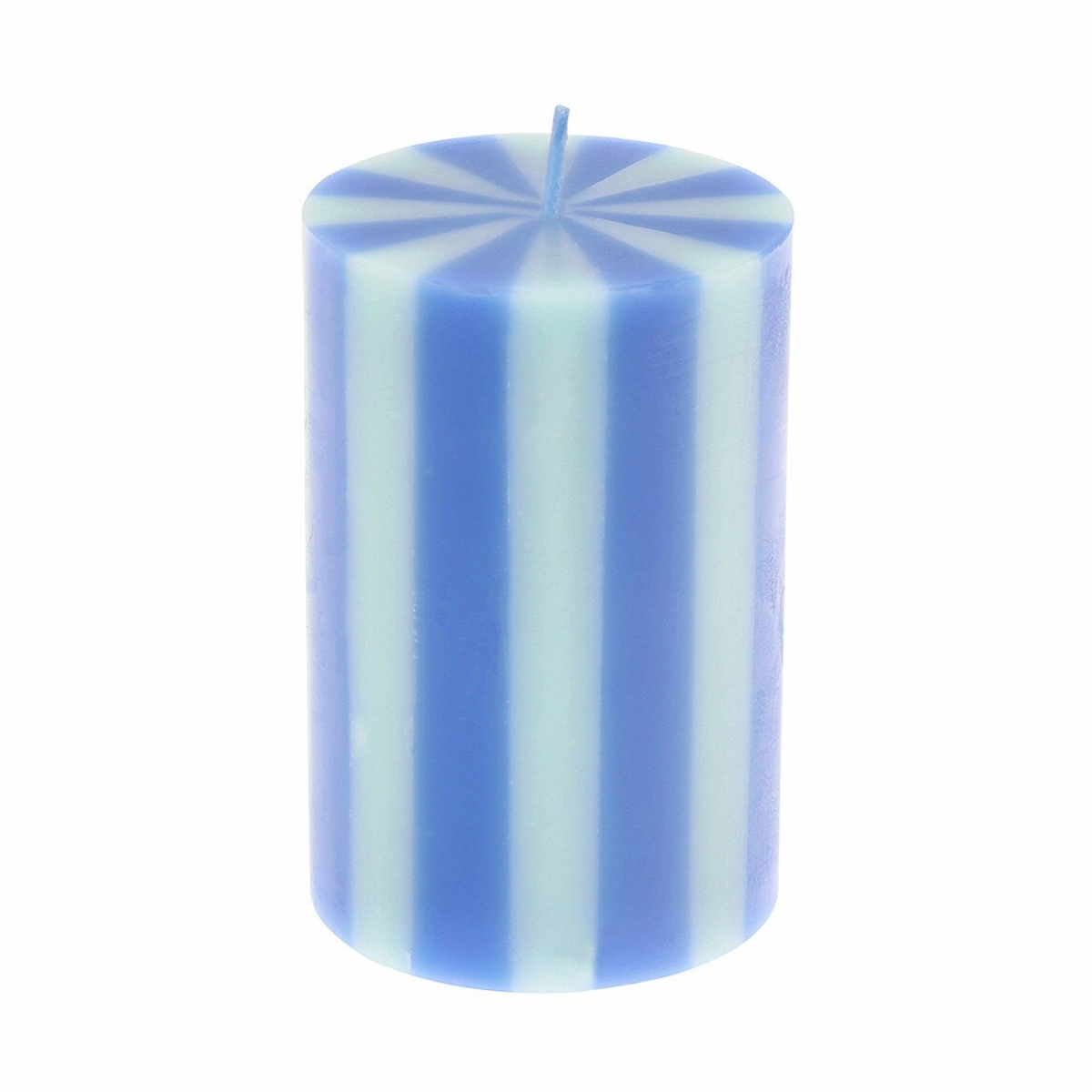 Bright Striped Pillar Candles (x5)