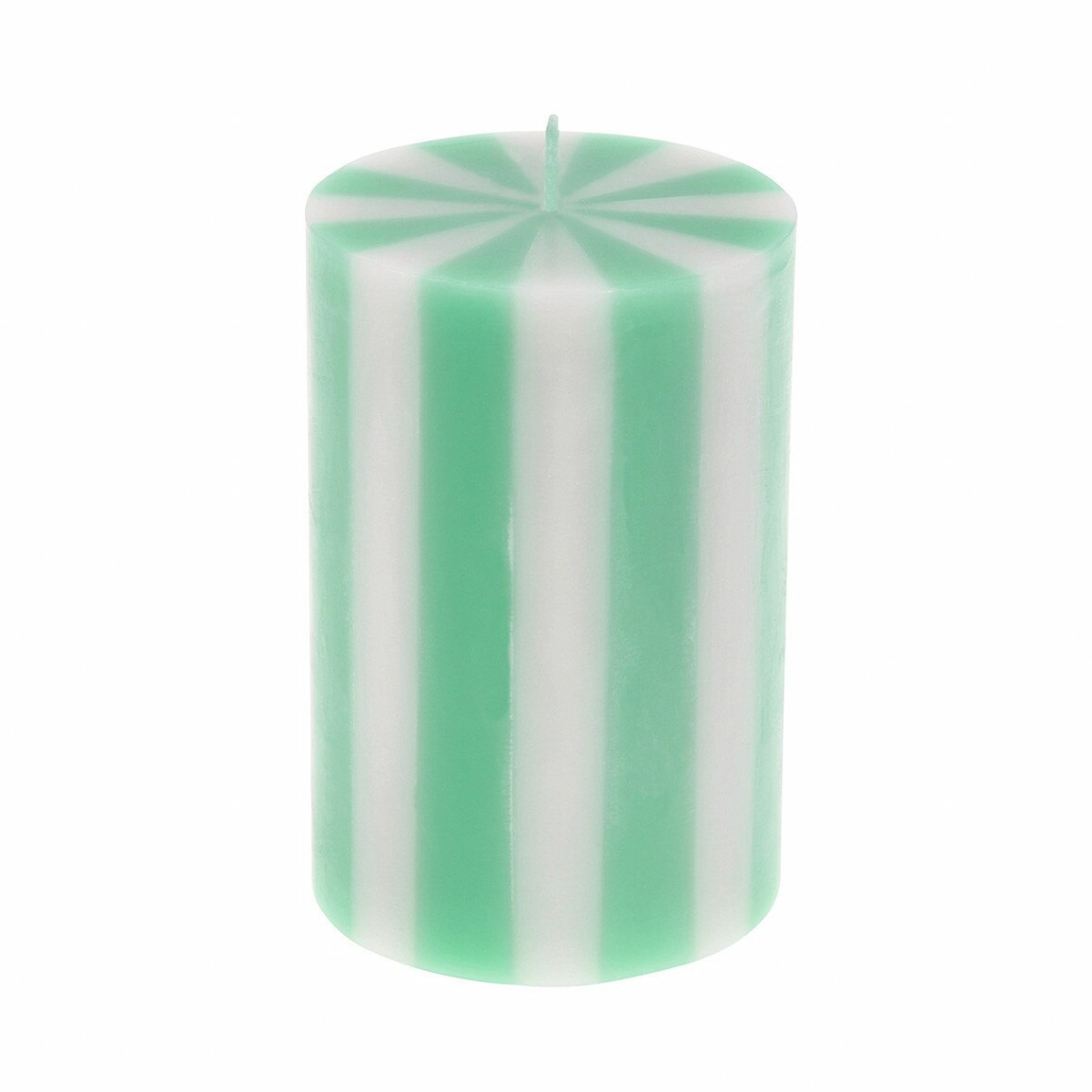 Bright Striped Pillar Candles (x5)