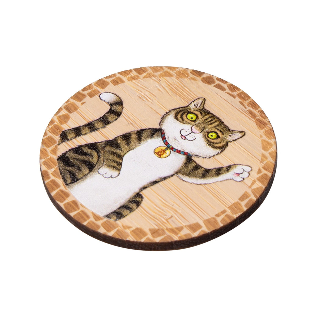 The Tower Bridge Cat Wooden Magnet - Tail