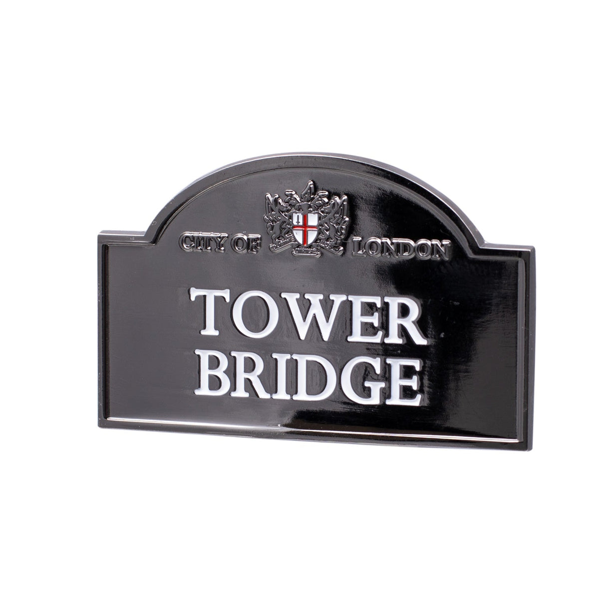 Tower Bridge Sign Chrome Fridge Magnet
