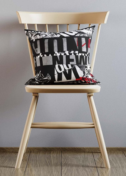 Abstract Typography Posters Cushion