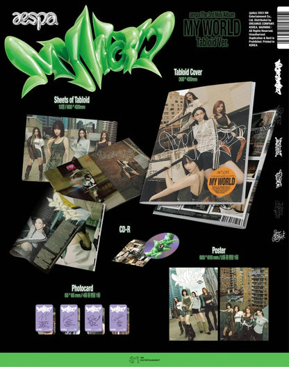 aespa - 3rd Mini Album MY WORLD ( Tabloid Ver. )