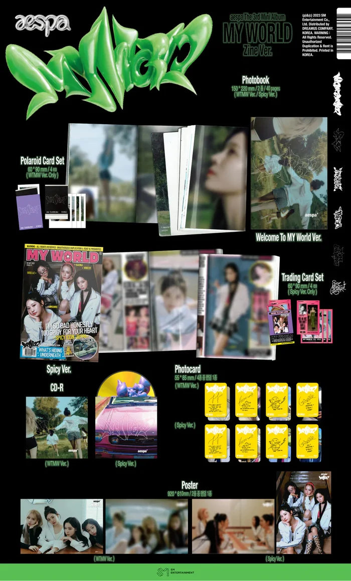 aespa - 3rd Mini Album MY WORLD ( Zine Ver. )