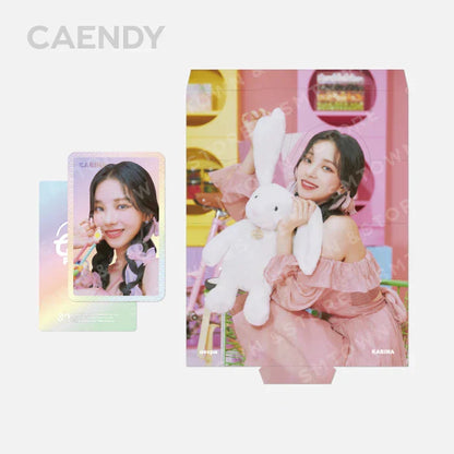 aespa - Oh! Caendy Pocket Part.2 Official Hologram Photocard Set Caendy & Aurora Ver.