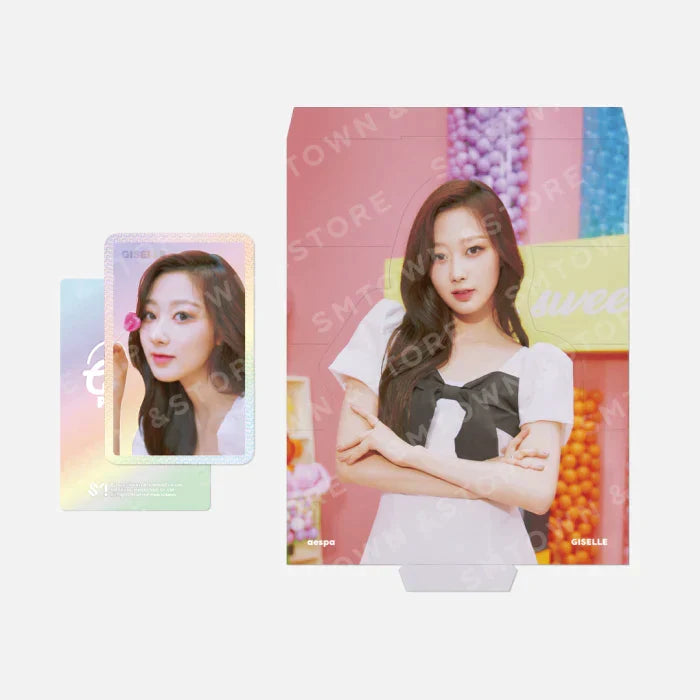 aespa - Oh! Caendy Pocket Part.2 Official Hologram Photocard Set Caendy & Aurora Ver.