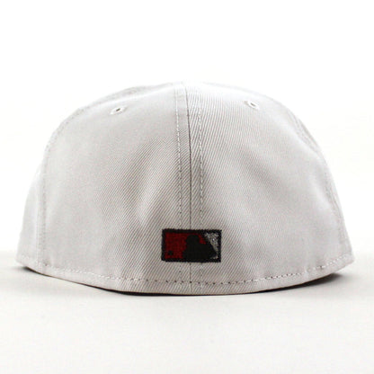 Anaheim Angels 40th Anniversary New Era 59Fifty Fitted Hat (White Black Red Under Brim)