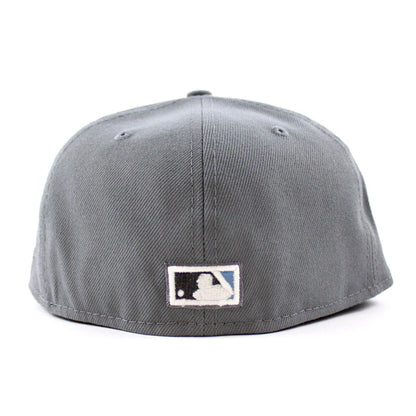 Anaheim Angels 50th Anniversary New Era 59Fifty Fitted Hat (GITD Storm Gray Sky Blue Under Brim)