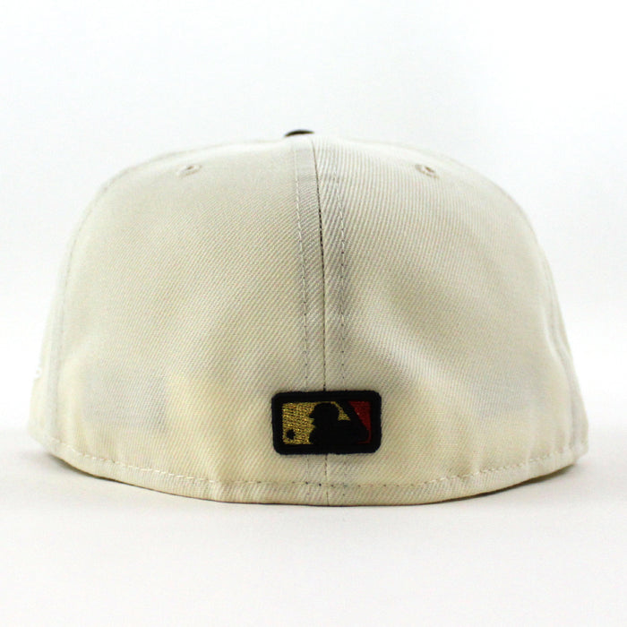 Anaheim Angels A City Connect New Era 59Fifty Fitted Hat (Chrome Black Scarlet Under Brim)