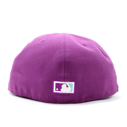Arizona Diamondbacks 2001 World Series New Era 59Fifty Fitted Hat (Pit Purple Mint Under Brim)