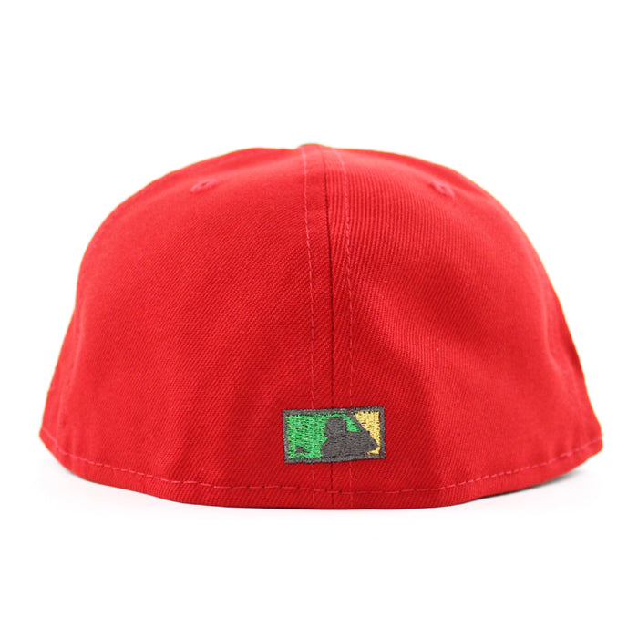Arizona Diamondbacks 2001 World Series New Era 59Fifty Fitted Hat (Scarlet Black Green Under Brim)