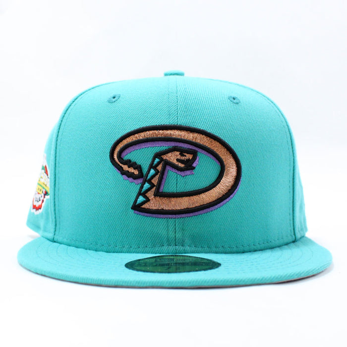 Arizona Diamondbacks 2001 World Series New Era 59Fifty Fitted Hat (Teal Gray Under Brim)