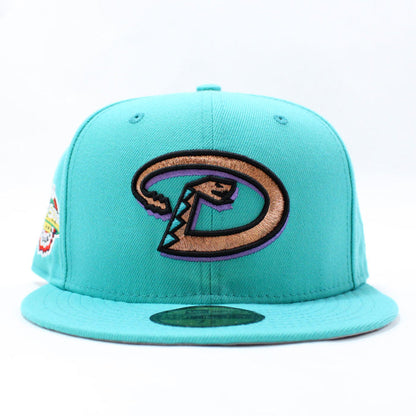 Arizona Diamondbacks 2001 World Series New Era 59Fifty Fitted Hat (Teal Gray Under Brim)