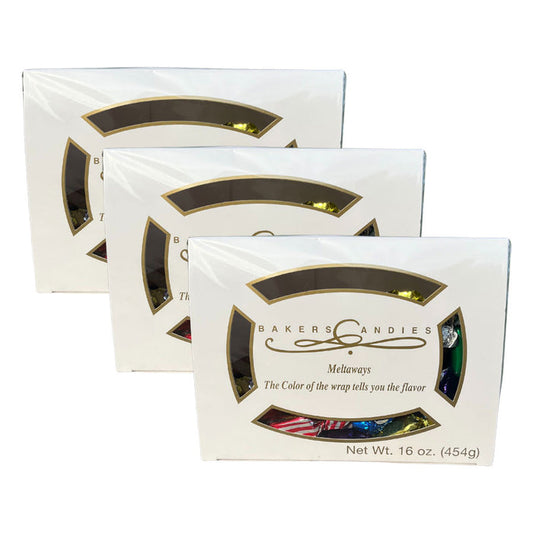 Assorted Chocolate Meltaways | Pack of 3 | 16 oz | Baker's Candies