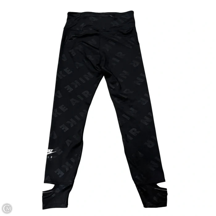 Athletic Leggings By Nike In Black, Size: M