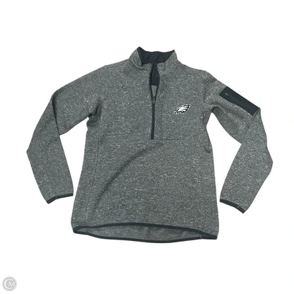 Athletic Sweatshirt Collar By Antigua In Green & Grey, Size: M