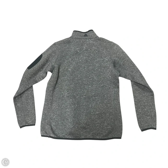 Athletic Sweatshirt Collar By Antigua In Green & Grey, Size: M