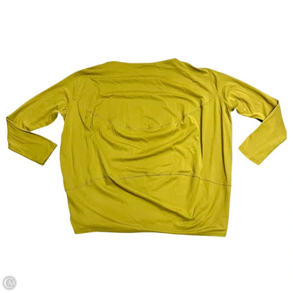 Athletic Top Long Sleeve Crewneck By Lululemon In Chartreuse, Size: S
