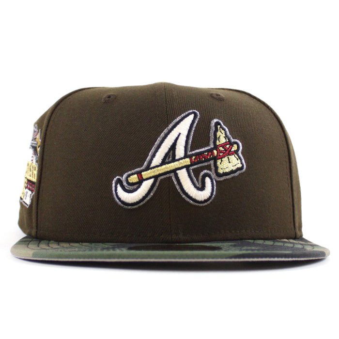 Atlanta Braves 2000 All Star Game New Era 59Fifty Fitted Hat (Walnut WoodLand Camo Gray Under Brim)