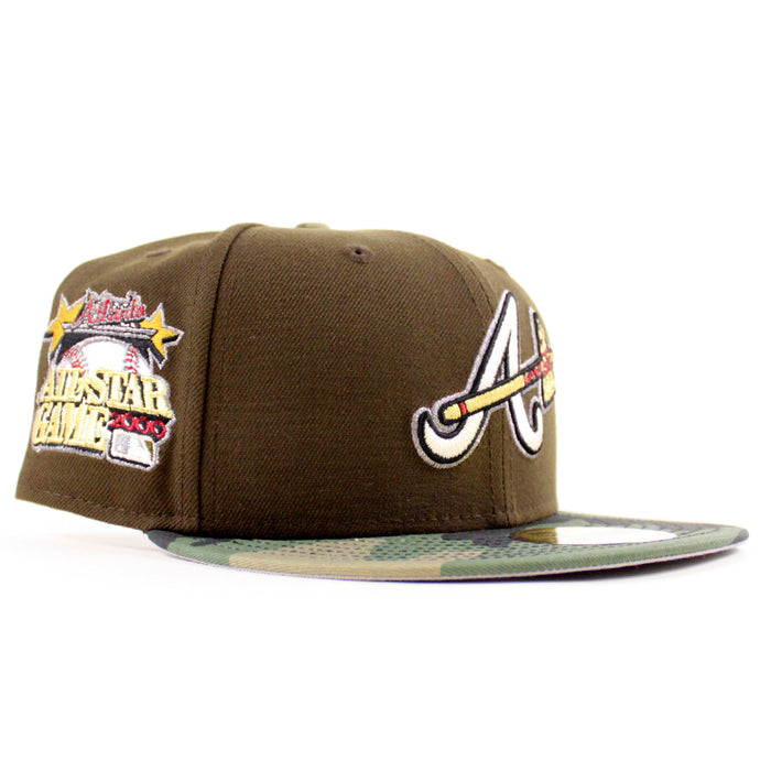 Atlanta Braves 2000 All Star Game New Era 59Fifty Fitted Hat (Walnut WoodLand Camo Gray Under Brim)