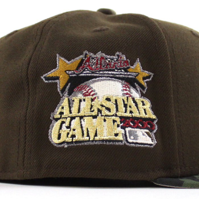 Atlanta Braves 2000 All Star Game New Era 59Fifty Fitted Hat (Walnut WoodLand Camo Gray Under Brim)