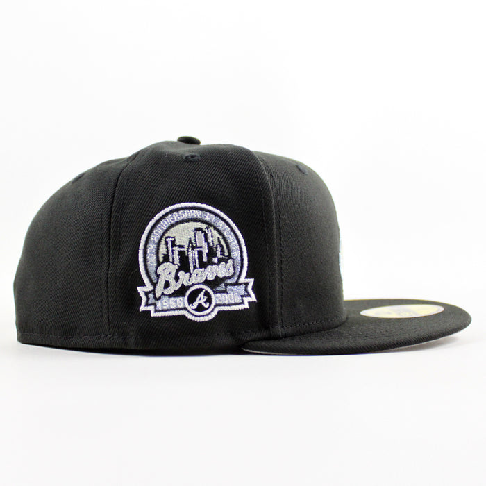 Atlanta Braves 40th Anniversary New Era 59Fifty Fitted Hat (Black Gray Under Brim)