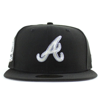 Atlanta Braves 40th Anniversary New Era 59Fifty Fitted Hat (Black Gray Under Brim)
