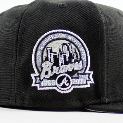 Atlanta Braves 40th Anniversary New Era 59Fifty Fitted Hat (Black Gray Under Brim)