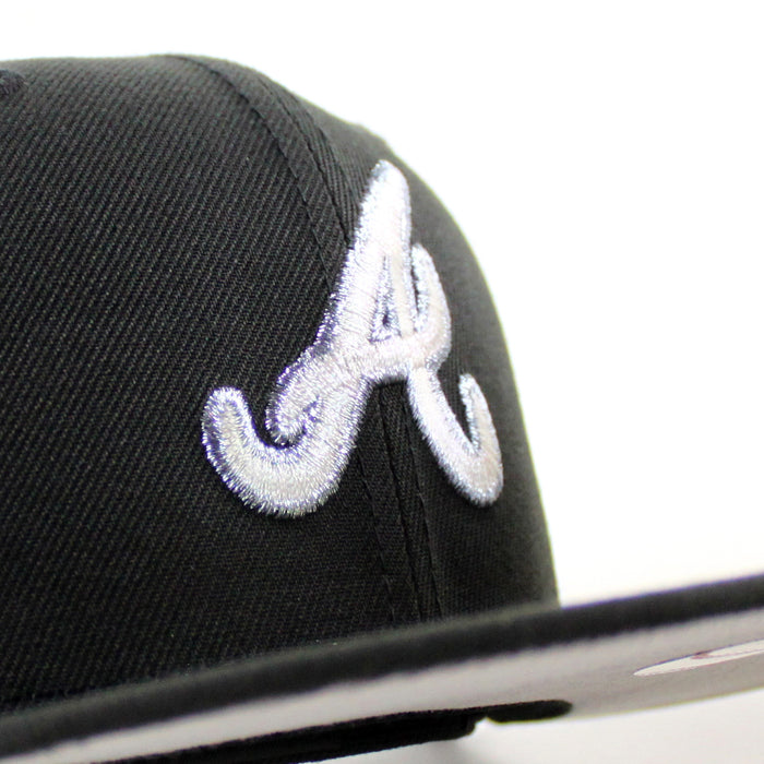 Atlanta Braves 40th Anniversary New Era 59Fifty Fitted Hat (Black Gray Under Brim)