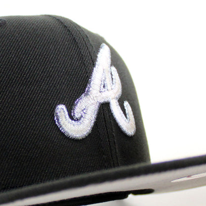 Atlanta Braves 40th Anniversary New Era 59Fifty Fitted Hat (Black Gray Under Brim)