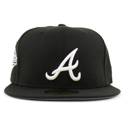 Atlanta Braves World Series New Era 59Fifty Fitted hat (Black White Gray Under Brim)