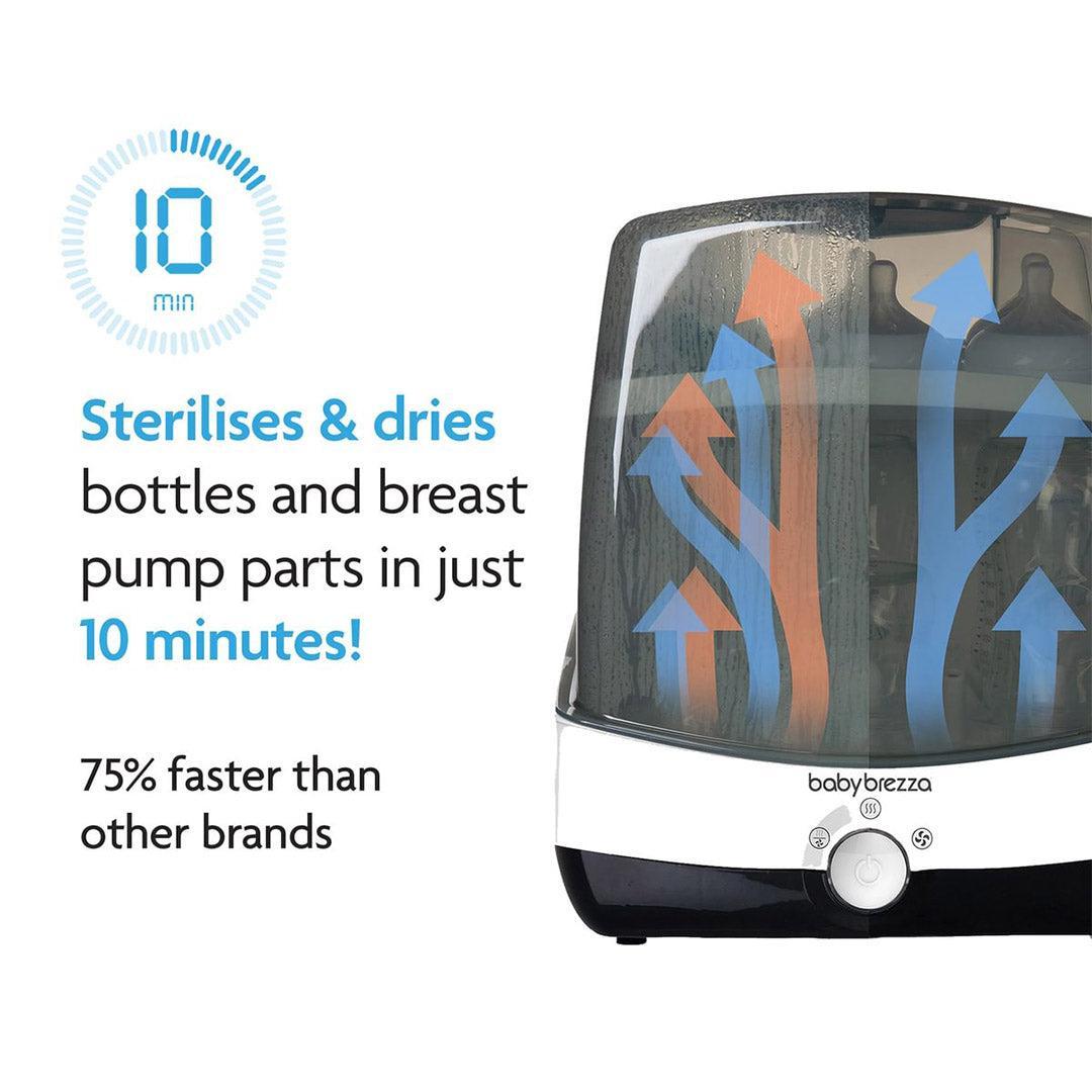 Baby Brezza Superfast Steriliser Dryer - Black & White