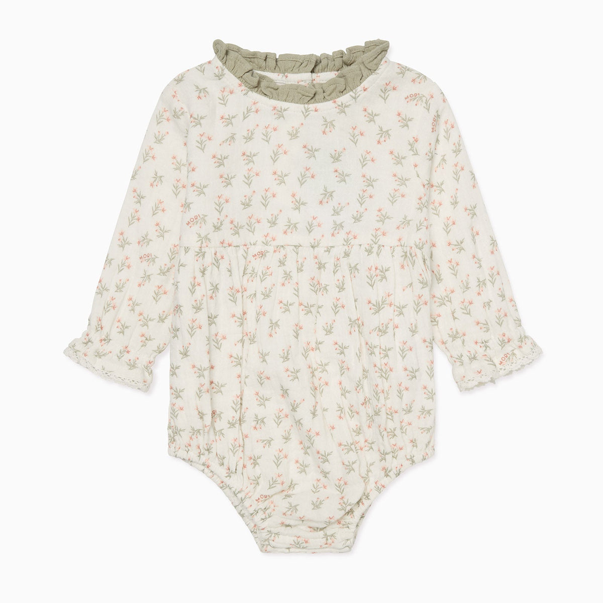 Floral Muslin Reversible Floppy Hat & Bloomer Bodysuit