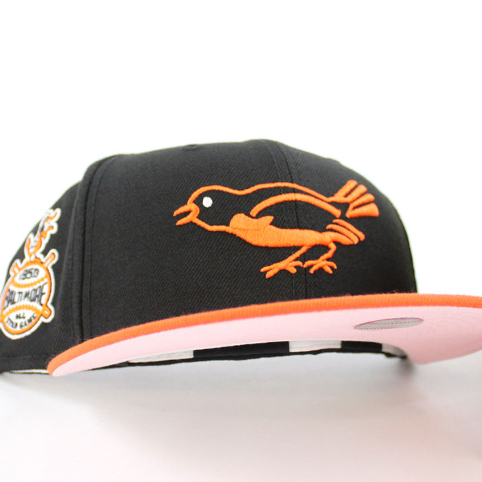 Baltimore Orioles 1958 All-Star Game 59Fifty New Era Fitted Hat (Black Orange Pink Under Brim)