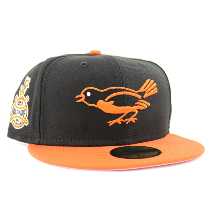 Baltimore Orioles 1958 All-Star Game 59Fifty New Era Fitted Hat (Black Orange Pink Under Brim)