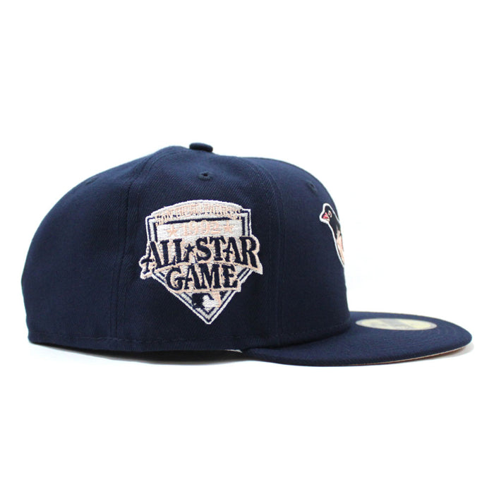 Baltimore Orioles 1992 All-Star Game 59Fifty New Era Fitted Hat (Dark Navy Peach Under Brim)