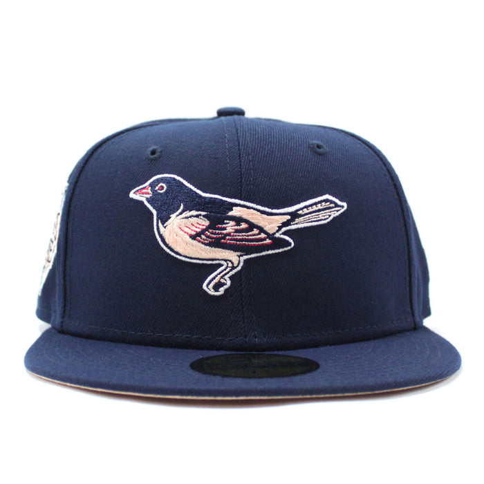 Baltimore Orioles 1992 All-Star Game 59Fifty New Era Fitted Hat (Dark Navy Peach Under Brim)