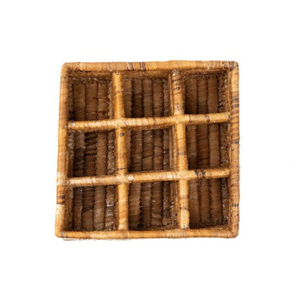 Banana Leaf Square Divided Serving Tray (*Local Pickup/Local Delivery Only)