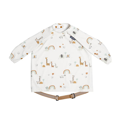 Bibado Long Sleeve Coverall Weaning Bib - Serengeti Spaghetti