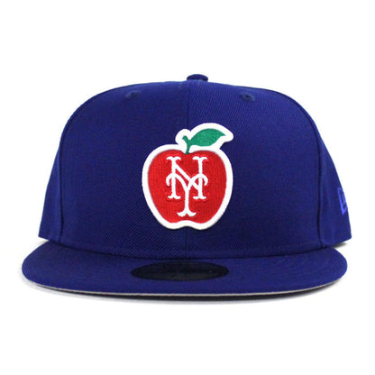 Big Apple New York Mets New Era 59Fifty Fitted Hat (Blue Gray Under Brim)