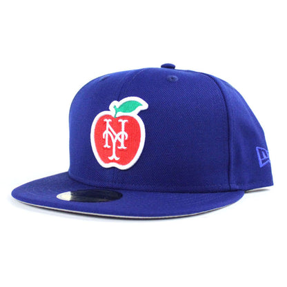Big Apple New York Mets New Era 59Fifty Fitted Hat (Blue Gray Under Brim)