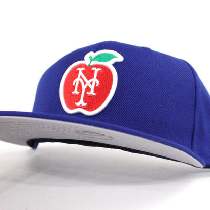 Big Apple New York Mets New Era 59Fifty Fitted Hat (Blue Gray Under Brim)