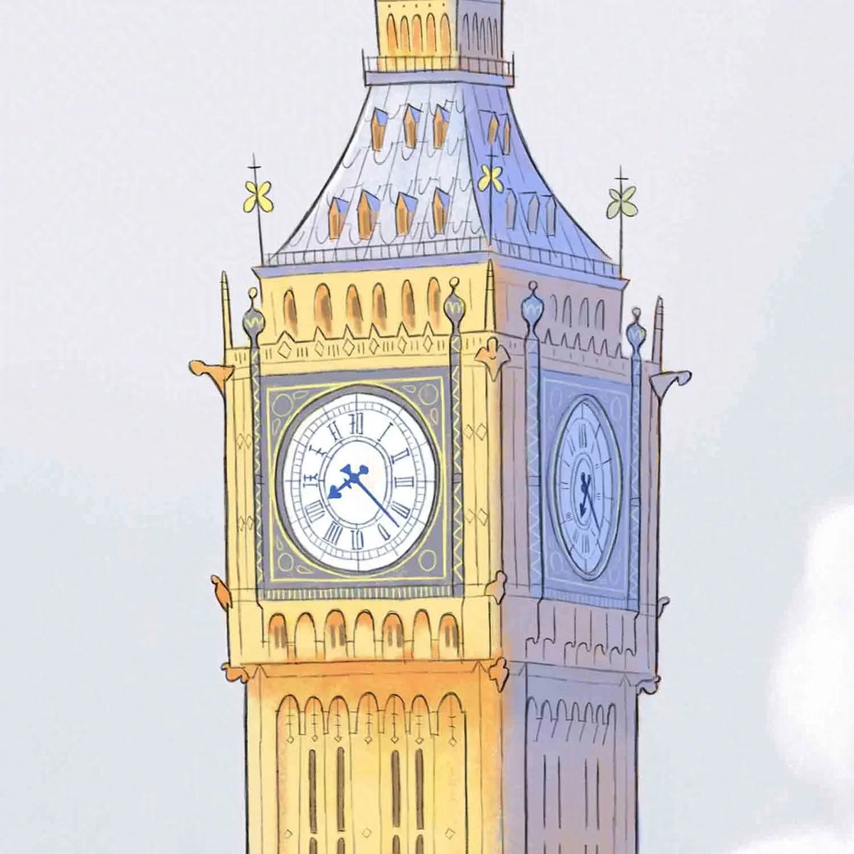 Mike Green Big Ben London A4 Print