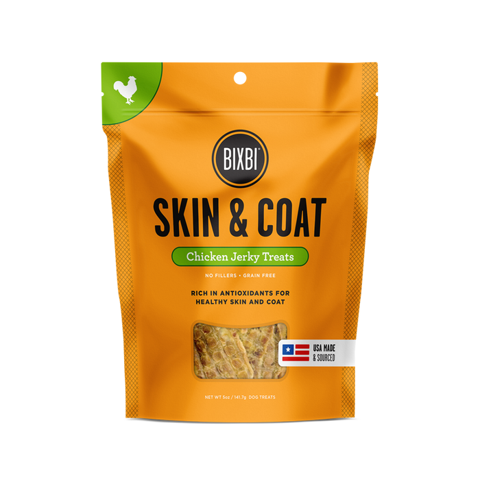 Bixbi Skin & Coat Chicken Jerky Dog Treat