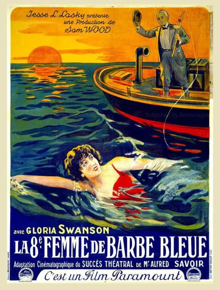 Bluebeard Eighth Wife, Gloria Swanson - VINTAGEARTREPRINTS.COM