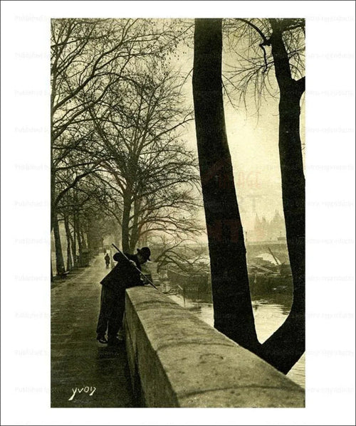 Bord de Seine, Paris - VINTAGEARTREPRINTS.COM